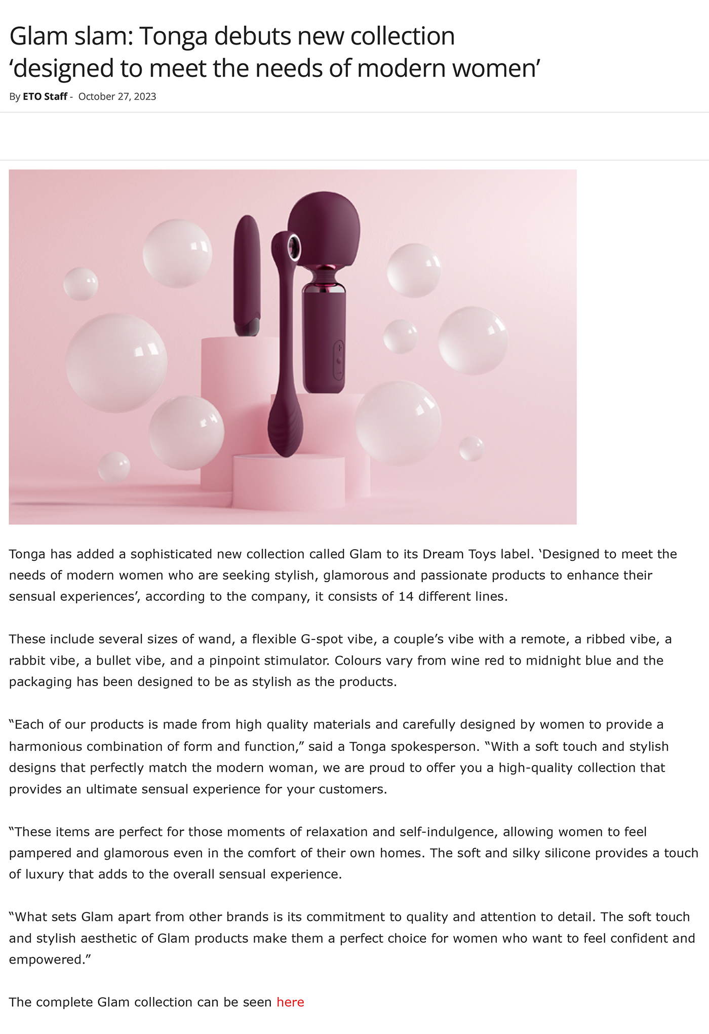 2023-10 ETO Online - Dreamtoys Glam